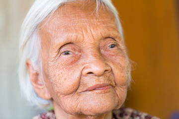 Close up of Senior asian woman, Thailand