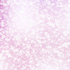 Fototapeta premium White heart love confettis. Valentine's day patter