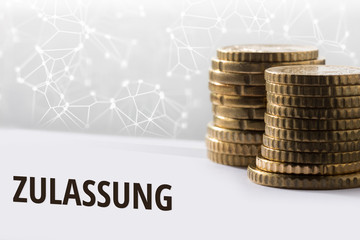 Konzept Zulassung / Finanzen im digitalen Zeitalter