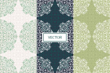 Vector plant pattern, in several colors is perfect for wedding invitations, printing paper, background, Wallpaper and fabrics, etc