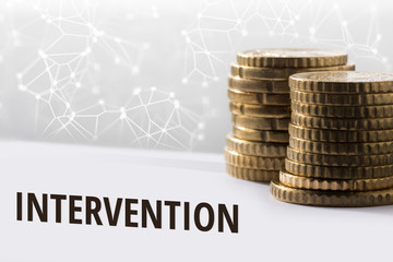 Konzept Intervention / Finanzen im digitalen Zeitalter