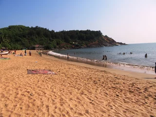 Möbelaufkleber Der Om Beach, ein wunderbarer Strand in der Nähe von Gokarna / Karnataka in Südindien © ernestoche50