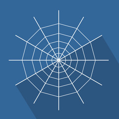 spider web flat design icon vector eps 10