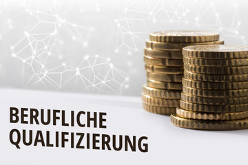 Konzept Beruflich Qualifizierung / Finanzen im digitalen Zeitalter