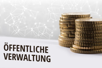Konzept Öffentliche Verwaltung / Finanzen im digitalen Zeitalter