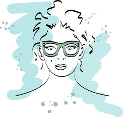 Beautiful Fashion portrait of a young woman