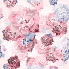 Rose pattern, seamless pattern with effect on it.