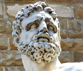 Hercules by Baccio Bandinelli outside Palazzo Vecchio on Piazza della Signoria, Florence, Italy