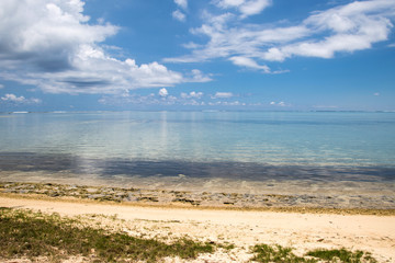beach and blue sky
