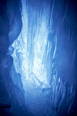 Inside of a glacier in Austria - Europe