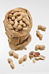 arachidi sacchetto di carta