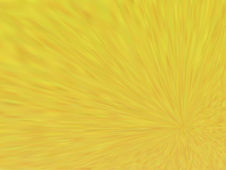 Radial background with abstract sunshine. Yellow background with radial blur effect. Multicolor shades of colors, special effect. Not trace image, include mesh gradient only. Vector EPS10