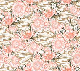 Seamless pattern with Flowers