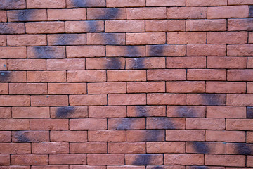 Pattern of Red brick wall for background and textured, Seamless Red brick wall background. Old Brick texture, Grunge brick wall background.