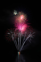 Fireworks show in Lamer, Dubai, UAE