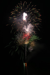 Fireworks show in Lamer, Dubai, UAE
