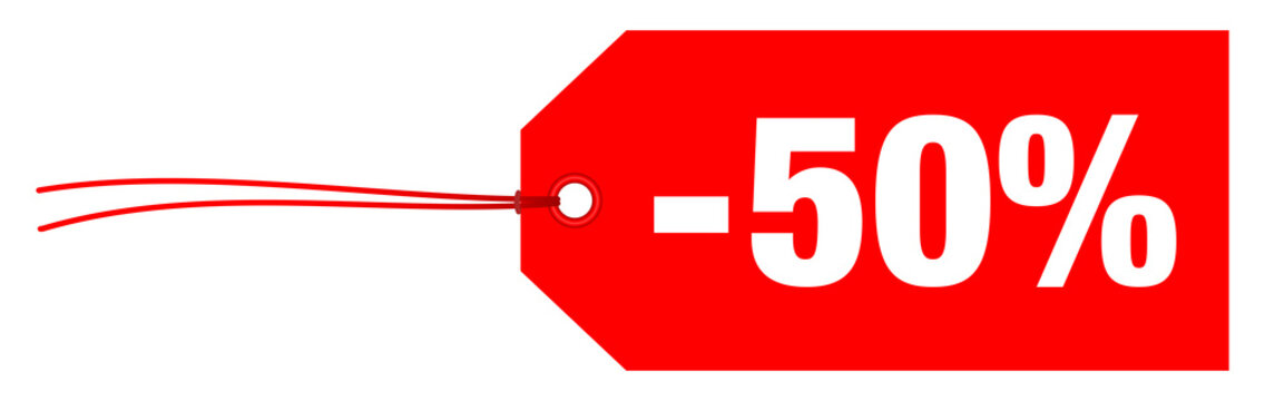 Hangtag "Sale" -50%