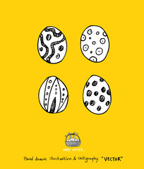 부활절 / 손으로 그린 부활절 일러스트