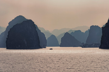 Halong bay under the sunlight