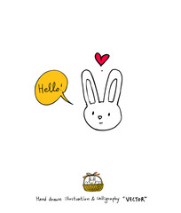 부활절 / 손으로 그린 부활절 일러스트