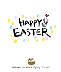 부활절 / 손으로 그린 부활절 일러스트