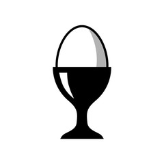 Egg vector icon on white background