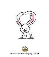 부활절 / 손으로 그린 부활절 일러스트