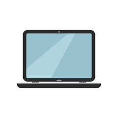Laptop. Computer symbol. White background. Vector illustration. EPS 10.