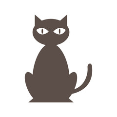 Cat. Cat logo. White background. Vector illustration. EPS 10.