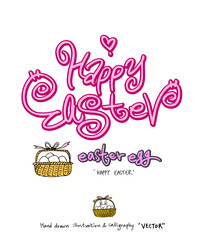 부활절 / 손으로 그린 부활절 일러스트