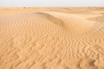 The Tunisian Sahara desert near the city of Douz, Africa