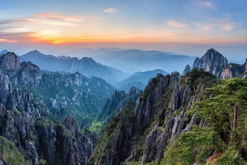 Fototapete Huang Shan Huangshan Gebirge, Anhui Provinz, China