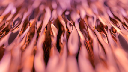 Red glamour wave background. Beautiful organic red texture. Abstract surface. Ornate modern shape.