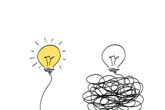 two light bulbs, business solutions
