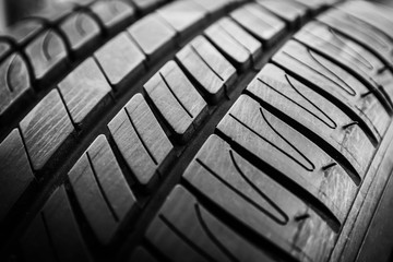 Car tires and wheels for auto background