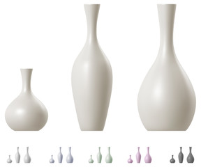 Modern ceramic vase set