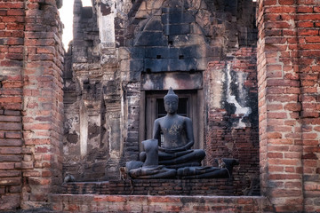 Phra Prang Sam Yod Pagoda in Lopburi of Thailand.