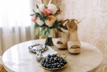 still life with white flowers and candle