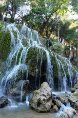 Fototapeta na wymiar Mauhalek Waterfall in Belu Regency, East Nusa Tenggara Province