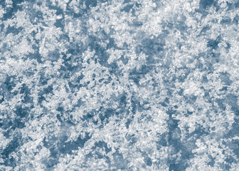 texture of blue ice snow for mockup or background