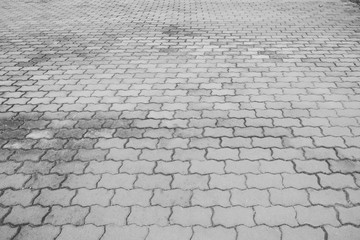 White brick concrete texture and background.