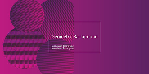 Geometric background. Minimal abstract cover design. Creative colorful wallpaper. Trendy gradient poster. Vector illustration.