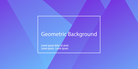 Geometric background. Minimal abstract cover design. Creative colorful wallpaper. Trendy gradient poster. Vector illustration.