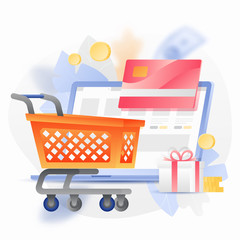 Internet Shopping Illustration