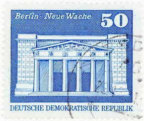 EAST GERMANY - CIRCA 1973: A postage stamp printed in German Democratic Republic,  shows New...