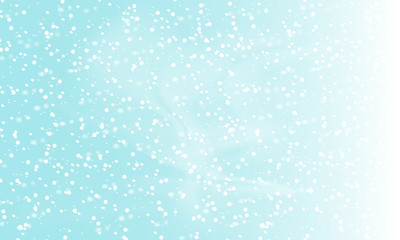 Falling snow background. Holiday landscape with snowfall. Vector illustration. Winter snowing sky. Eps 10.