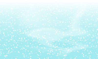 Falling snow background. Holiday landscape with snowfall. Vector illustration. Winter snowing sky. Eps 10.