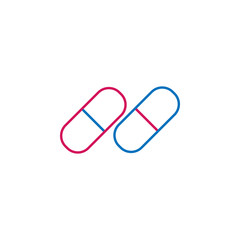 Medical, pills colored icon. Element of medicine illustration. Signs and symbols icon can be used for web, logo, mobile app, UI, UX