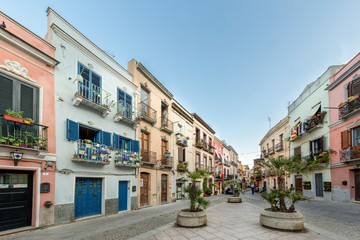 Obraz premium Piazza San Giacomo - quartiere Villanova - Cagliari
