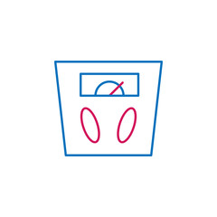Medical, weight scale colored icon. Element of medicine illustration. Signs and symbols icon can be used for web, logo, mobile app, UI, UX